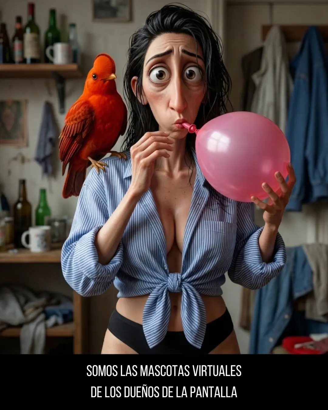 Somos las mascotas virtuales de los dueños de la pantalla