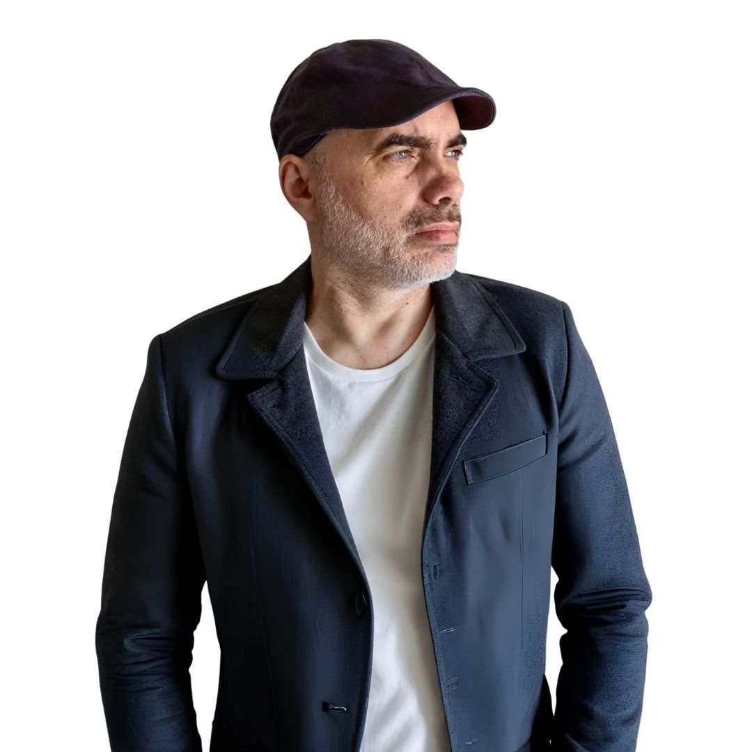 Retrato de perfil con saco
